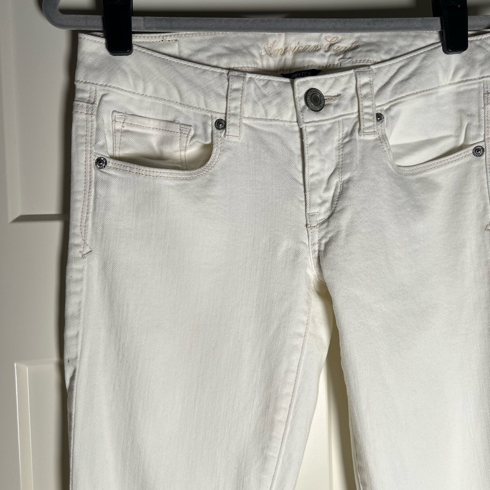 American Eagle Outfitters White Bootcut Jeans - Picture 9 of 12